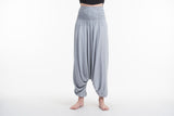 Wholesale Solid Color 2-in-1 Jumpsuit Harem Pants in Gray - $11.00