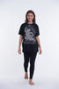 Unisex Hanuman Tattoo Cotton T-Shirt in Black