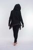 Hooded Shawl Cardigan in Black