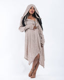 Wholesale Hooded Pixie Sweater Dress in Cream - $25.00