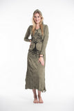 Wholesale Sure Design Womens Tree Of Life Long Sleeve Hoodie Dress Green - $13.00