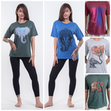 Wholesale Assorted set of 5 Unisex Bohemian Elephant Cotton T-Shirts - $21.00