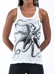 Sure Design Women's Octopus Tank Top White