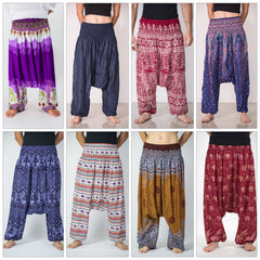 Assorted set of 5 Thai Low Crotch Harem Pants BESTSELLER