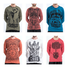 Assorted set of 5 Sure Design Unisex Long Sleeve Shirts
