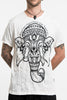Sure Design Men's Lotus Ganesh T-Shirt in White