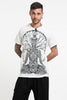 Sure Design Men's Hamsa Meditation T-Shirt White