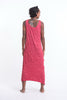 Sure Design Womens Lotus Mandala Scoop Neck Tank Dress Red