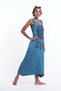Sure Design Womens Dreamcatcher Scoop Neck Tank Dress Denim Blue