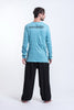 Sure Design Unisex See No Evil Buddha Long Sleeve T-Shirt Turquoise
