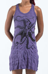 Sure Design Women's Octopus Tank Dress Purple