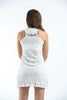 Sure Design Women's Ohm hands Tank Dress White