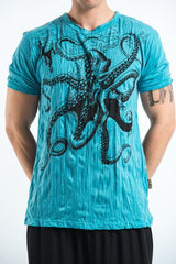 Sure Design Men's Octopus T-Shirt Turquoise