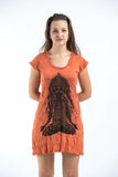 Wholesale Sure Design Women's Ganesh Mantra Dress Orange - $9.50