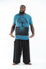 Plus Size Sure Design Men's Tree of Life T-Shirt Denim Blue