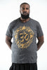 Plus Size Sure Design Men's Infinitee Ohm T-Shirt Gold on Black