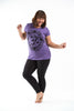 Plus Size Sure Design Women's Infinitee Ohm T-Shirt Purple