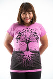 Wholesale Plus Size Sure Design Women's Tree of Life T-Shirt Pink - $11.00