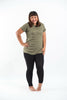 Plus Size Sure Design Women's Blank T-Shirt Green