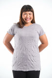 Wholesale Plus Size Sure Design Women's Blank T-Shirt Gray - $11.00