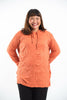 Plus Size Sure Design Unisex Blank Hoodie Orange