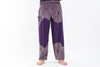 Floral Mandalas Unisex Harem Pants in Purple