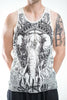 Sure Design Men's Wild Elephant Tank Top White