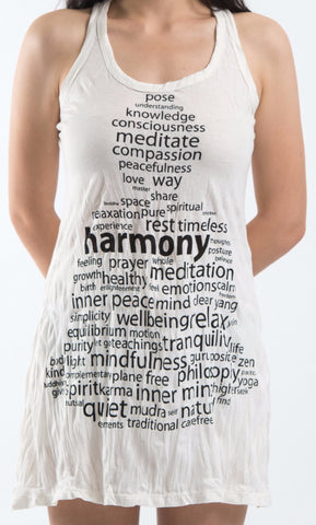 Sure Design Women's Harmony Tank Dress White