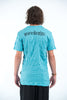 Sure Design Mens Ohm and Koi fish T-Shirt Turquoise