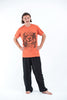 Sure Design Mens Ohm and Koi fish T-Shirt Orange