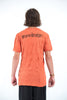 Sure Design Mens Ohm and Koi fish T-Shirt Orange
