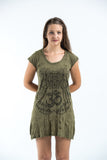Wholesale Sure Design Women's Ohm hands Dress Green - $9.50