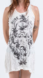 Wholesale Sure Design Womens Octopus Weed Tank Dress White - $9.00