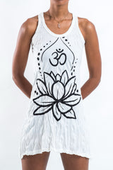 Sure Design Women's Lotus Ohm Tank Dress White