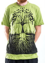 Sure Design Men's Tree Of Life T-Shirt Lime