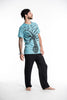 Sure Design Men's Peace Tree T-Shirt Turquoise
