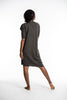 Diagonal Frill Dress in Gray