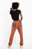 Unisex Terry Pants with Aztec Pockets in Orange