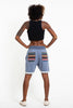 Unisex Terry Shorts with Aztec Pockets in Light Blue