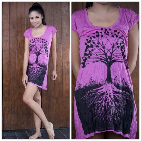 Sure Design Women's Tree of Life Dress Pink Sure Design Women's Tree of Life Dress Pink
