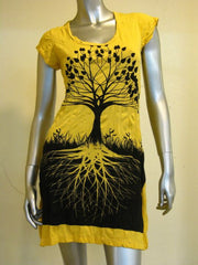 Sure Design Women's Tree of Life Dress Yellow
