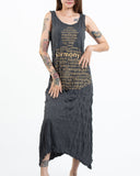 Wholesale Sure Design Womens Harmony Long Tank Dress in Gold on Black - $9.00