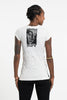Sure Design Women's Big Buddha Face T-Shirt White
