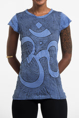 Sure Design Women's Om T-Shirt Blue