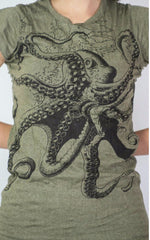 Sure Design Women's Octopus T-Shirt Green