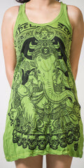 Sure Design Women's Batman Ganesh Tank Dress Lime