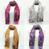 Wholesale Assorted set of 10 Beautiful Hand Made Silky Lace Scarves - $55.00