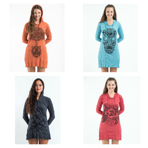 Sure Design Womens Hoodie Dresses