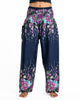 Floral Unisex Harem Pants in Blue