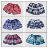 Wholesale Assorted set of 10 Printed Drawstring Mini Shorts - $60.00